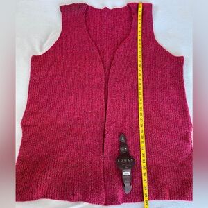 Handmade knit sleeveless sweater vest